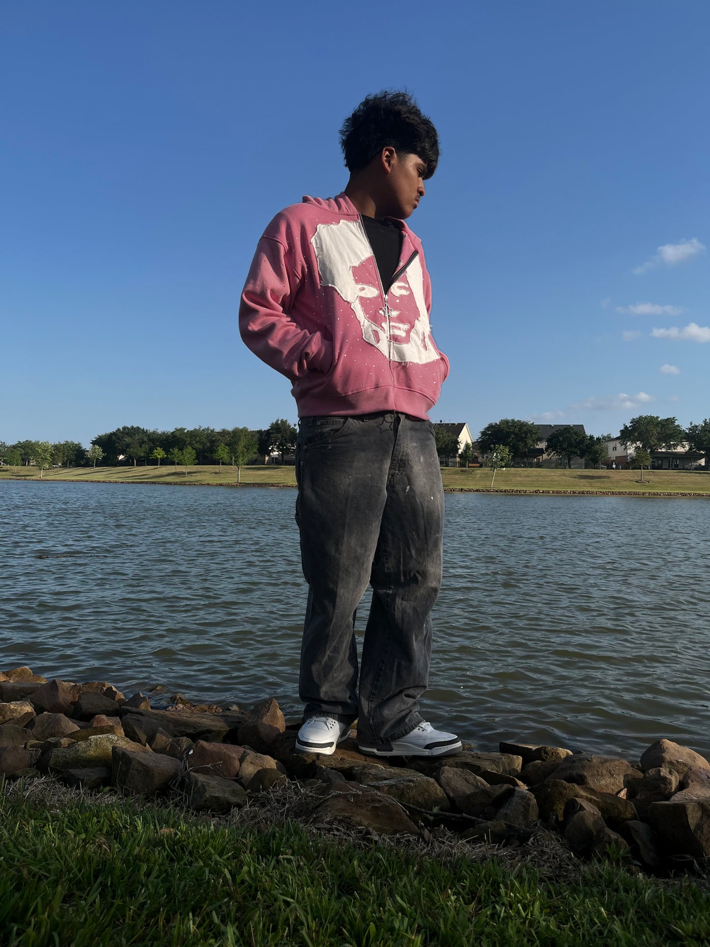 Deadboy “Blossom” Rhinestone Hoodie